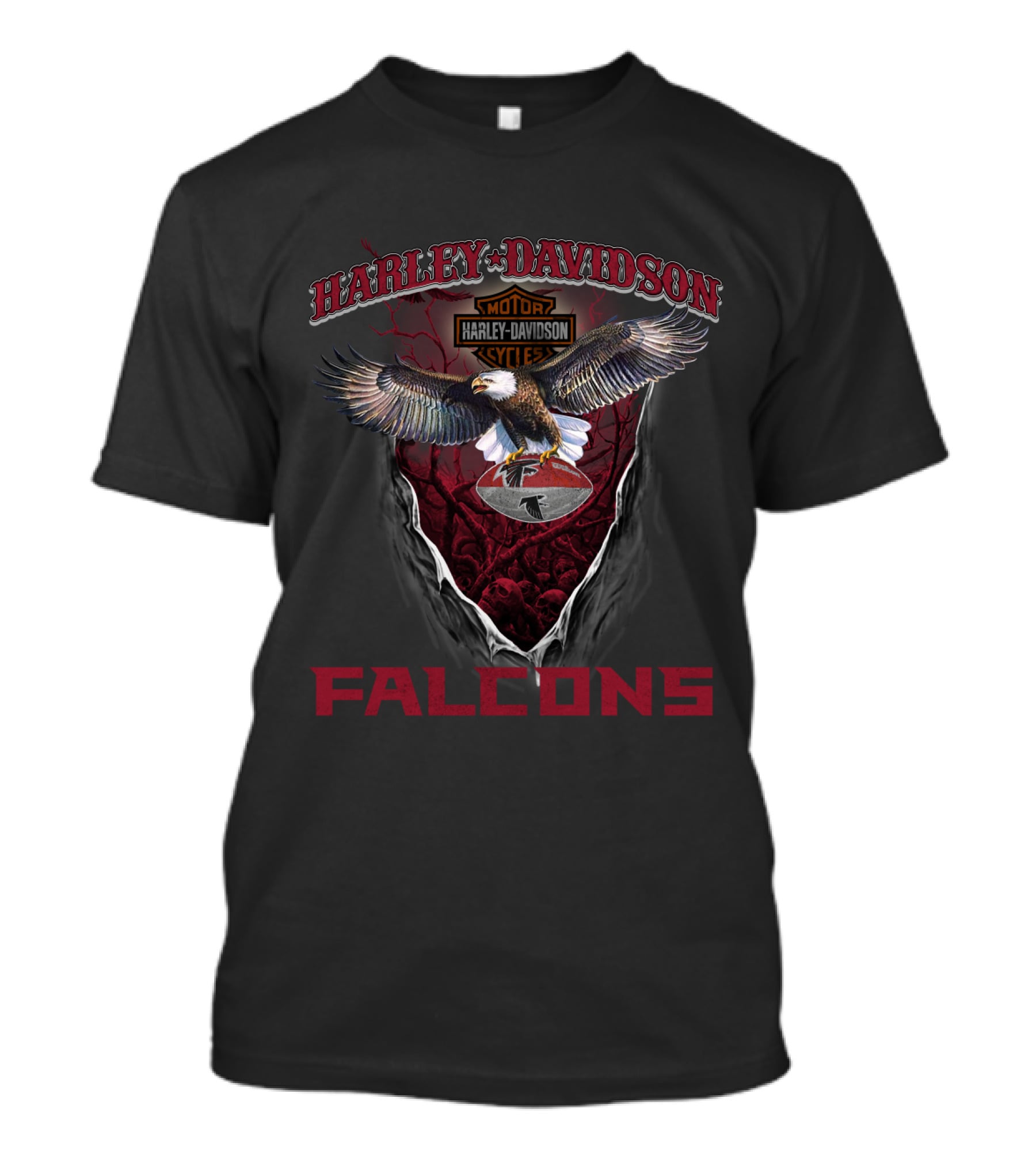 Harley Davidson Motor Cycles Falcons T-Shirt