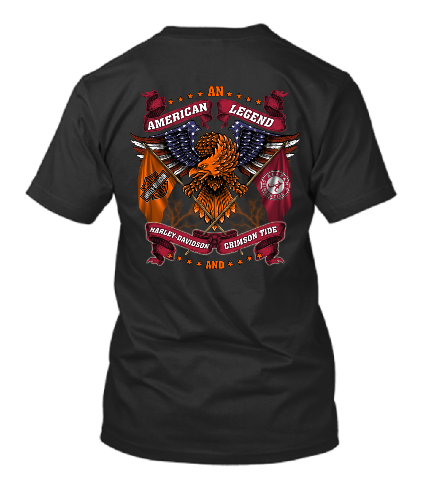 An American Legend Harley Davidson Crimson Tide T-Shirt