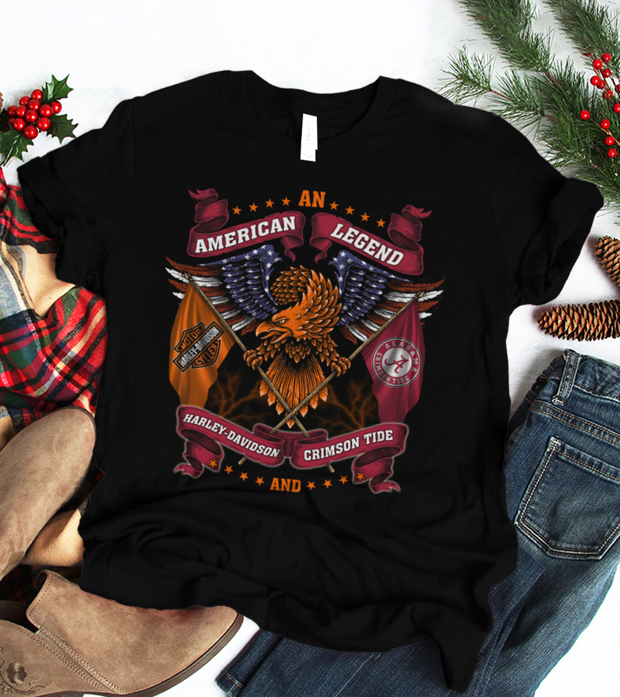An American Legend Harley Davidson Crimson Tide T-Shirt