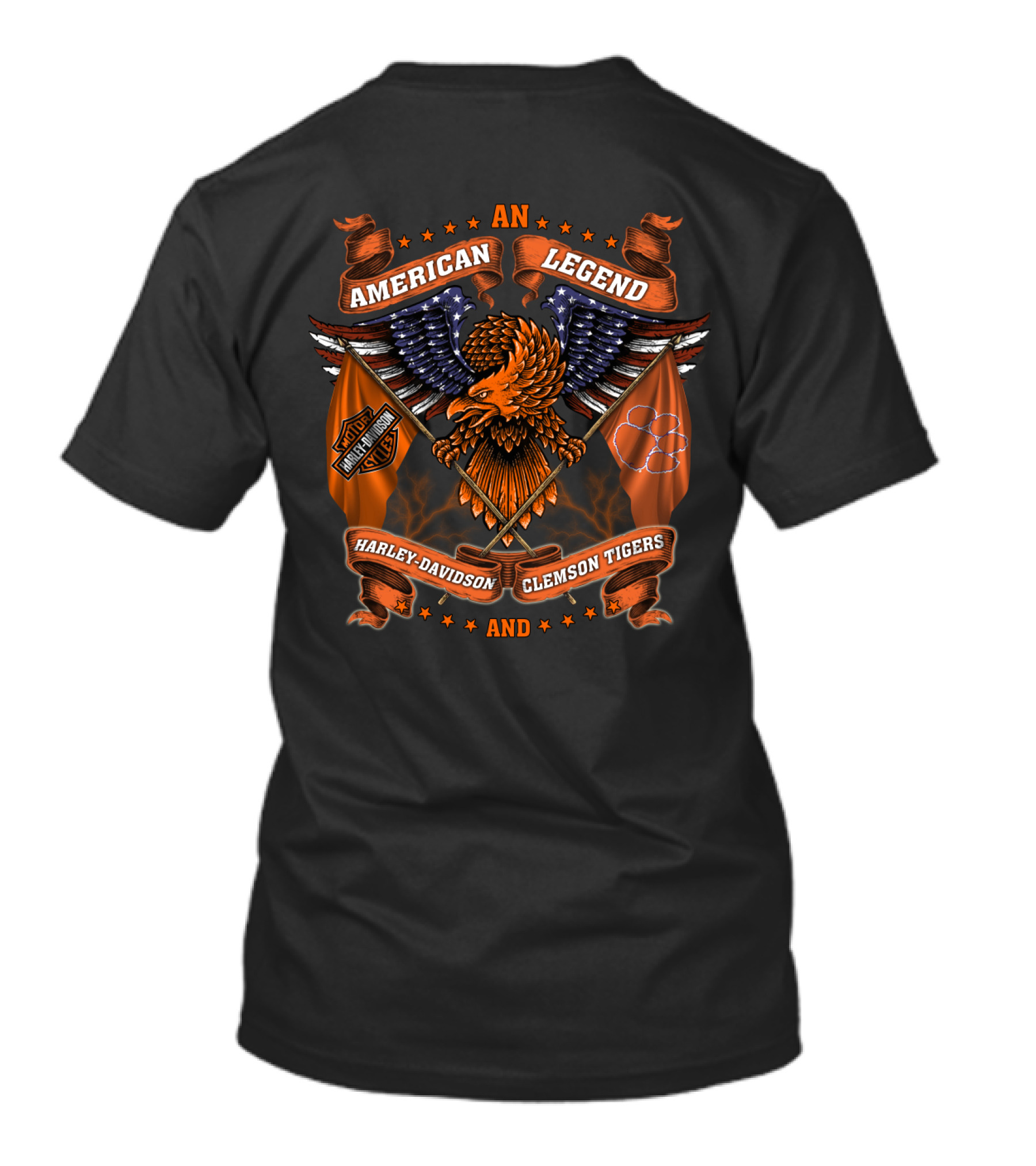 An American Legend Harley Davidson Clemson Tigers T-Shirt