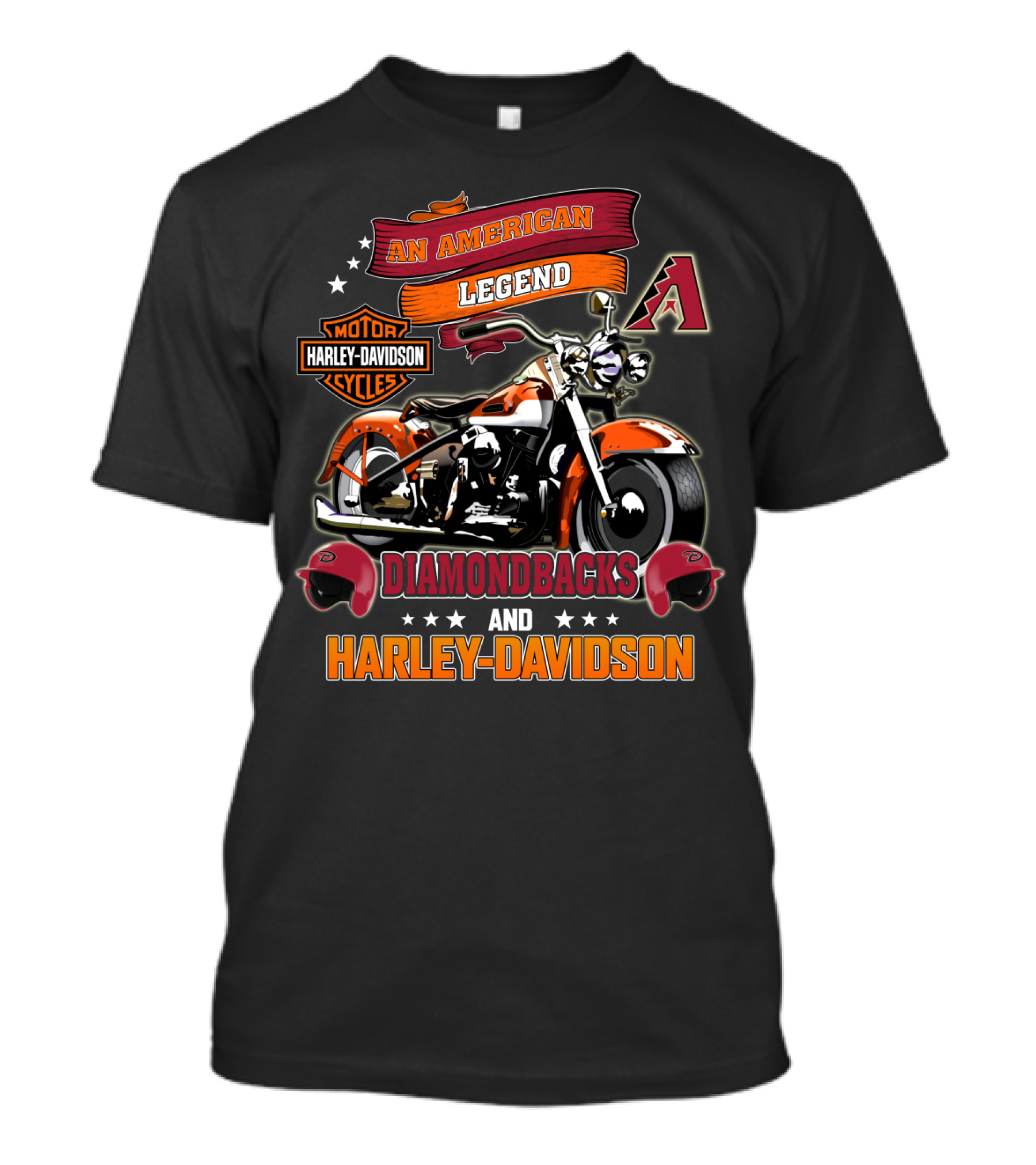 Arizona Diamondbacks And Harley Davidson An American Legend T-Shirt