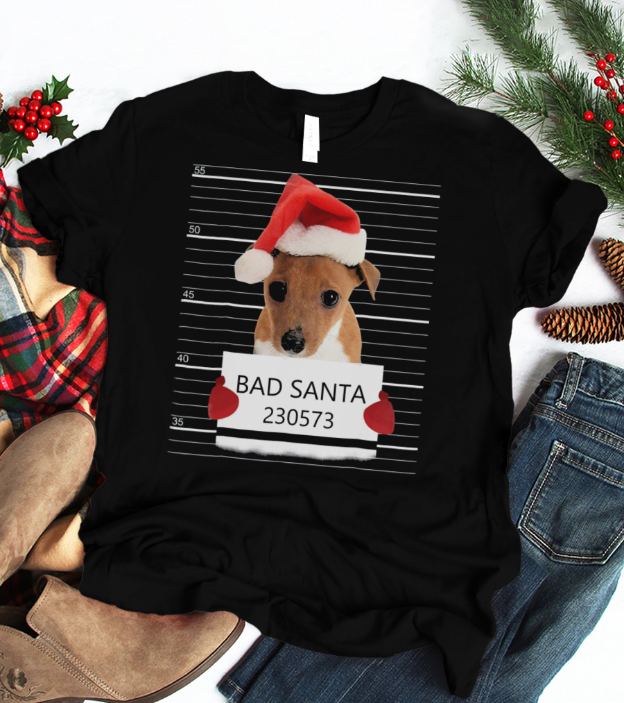 Bad Santa Jack Russell Mugshot 230573 T-Shirt