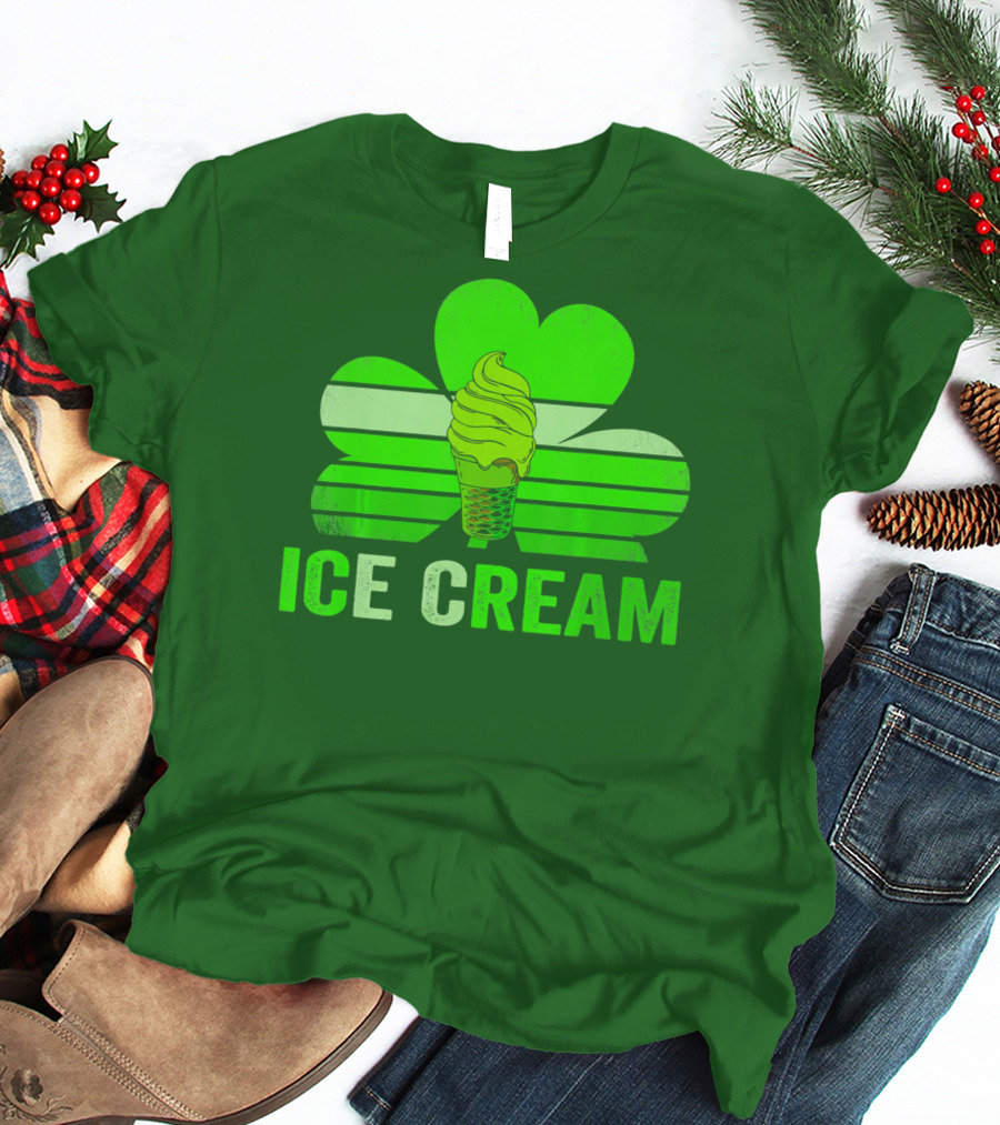 St. Patrick's Shamrock Ice Cream Sweet Treat T-Shirt