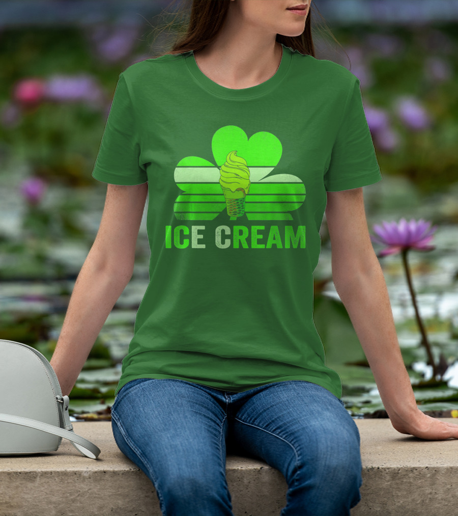 St. Patrick's Shamrock Ice Cream Sweet Treat T-Shirt