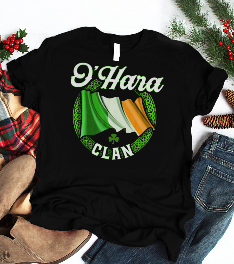 O'Hara Clan Irish Flag Surname Ireland T-Shirt