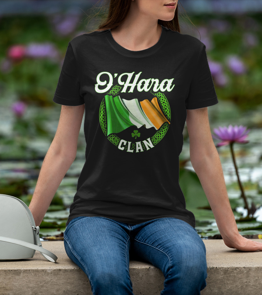 O'Hara Clan Irish Flag Surname Ireland T-Shirt