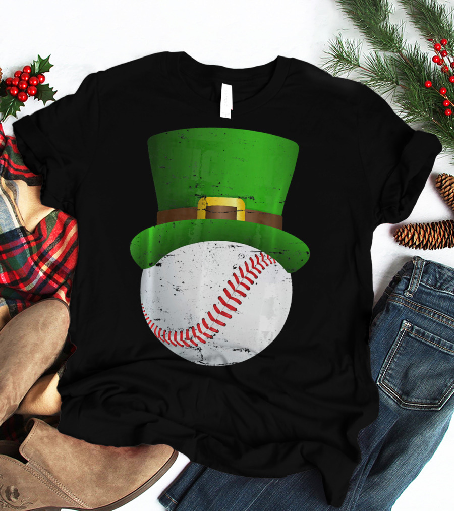 St Patricks Day Leprechaun Hat Baseball Fun T-Shirt