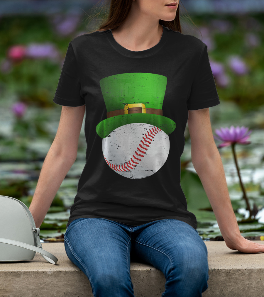 St Patricks Day Leprechaun Hat Baseball Fun T-Shirt