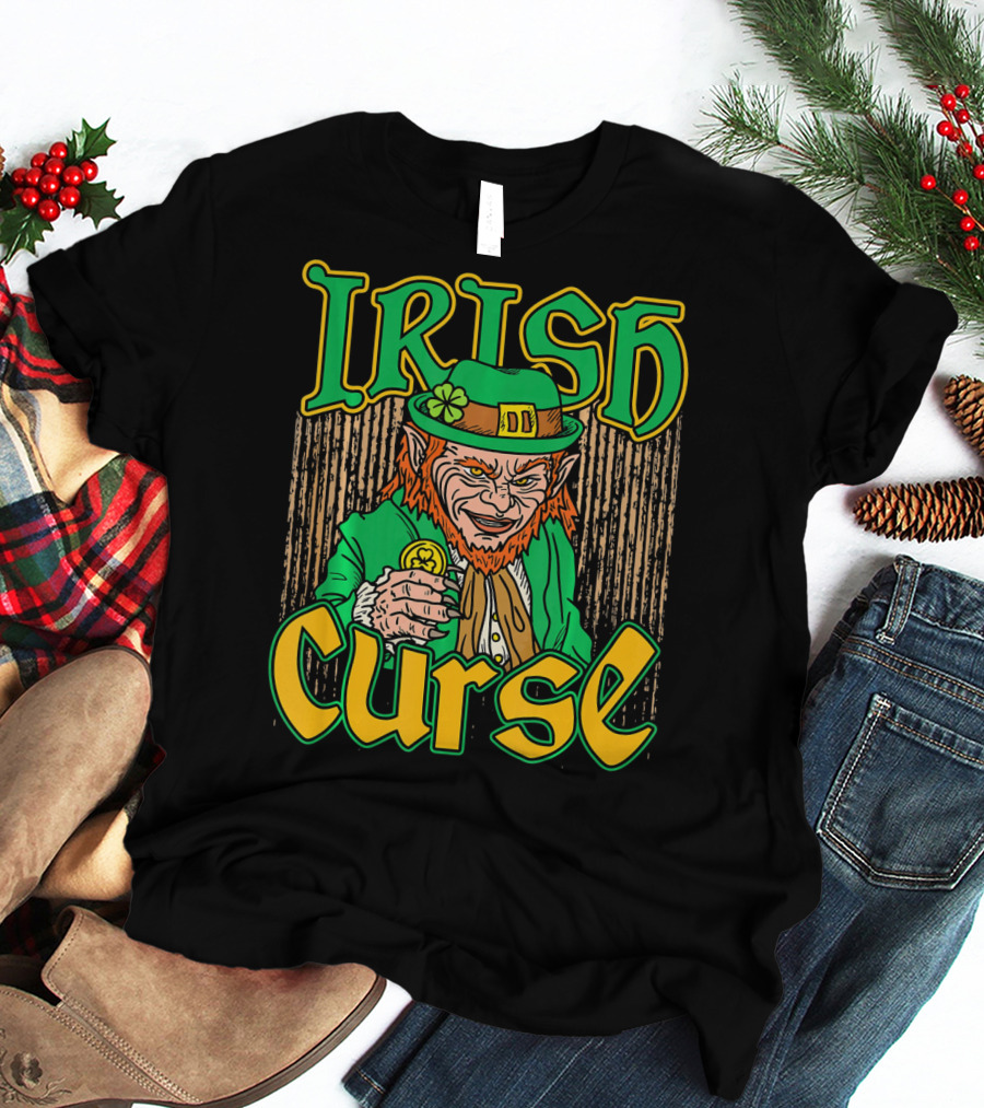 Irish Curse Leprechaun Horror Scar T-Shirt
