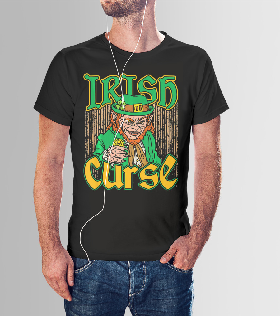 Irish Curse Leprechaun Horror Scar T-Shirt