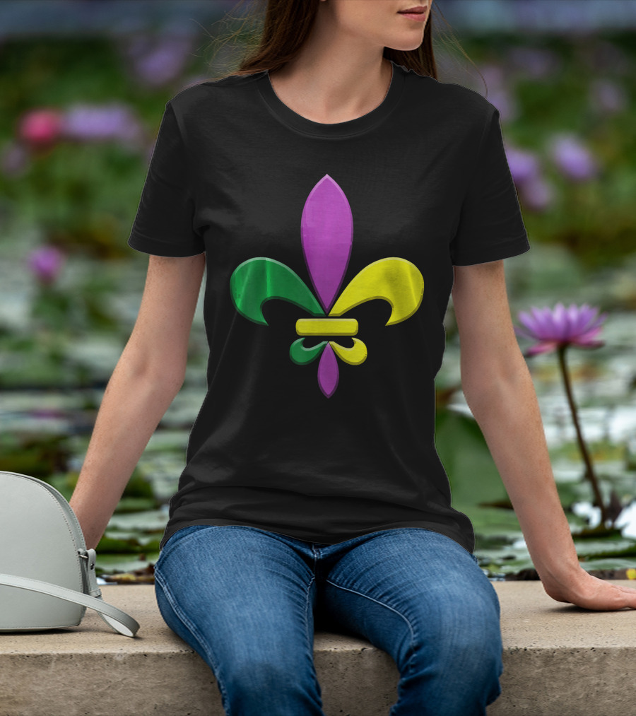 Fleur-de-Lis Mardi Gras New Orleans Party Classic Colors T-Shirt