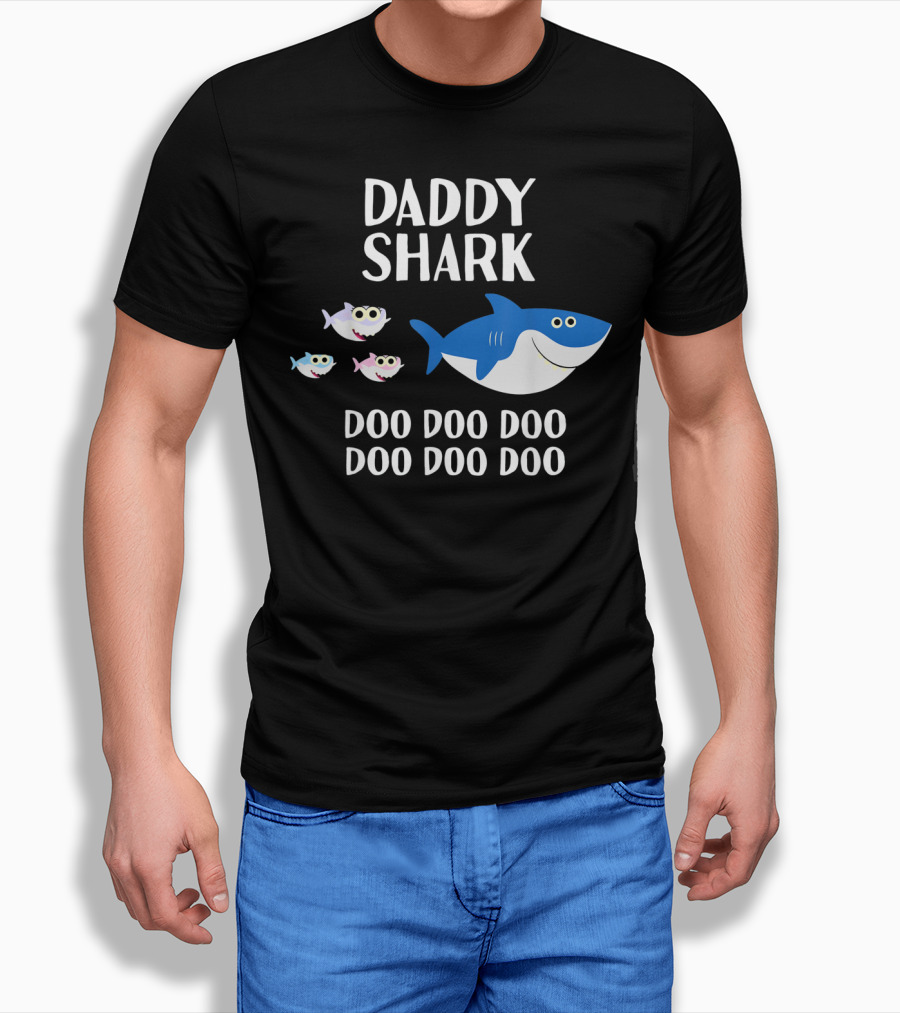 Daddy Shark Doo Doo Doo Doo Doo Doo Matching Family T-Shirt