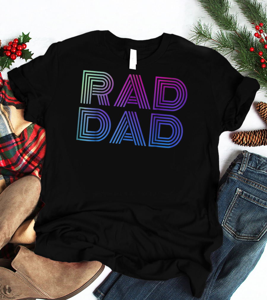 Rad Dad 1980s Mens T-Shirt