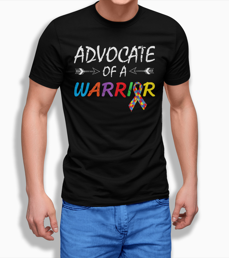 Advocate Of A Warrior Autism Awareness Puzzle T-Shirt