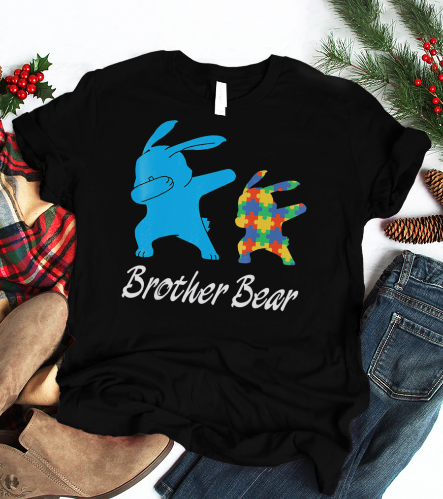 Brother Bear Cute Bunny Puzzle T-Shirt