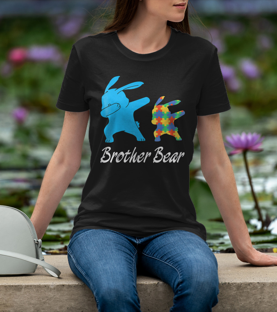 Brother Bear Cute Bunny Puzzle T-Shirt