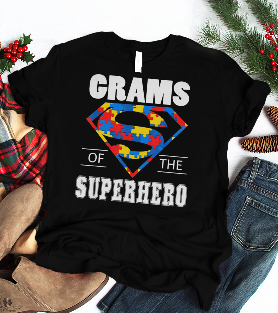 Super Grams Of The Superhero Autism Awareness Day T-Shirt