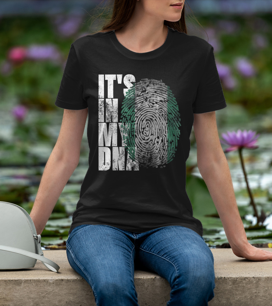 It's In My DNA Nigerian Heritage Fingerprint T-Shirt