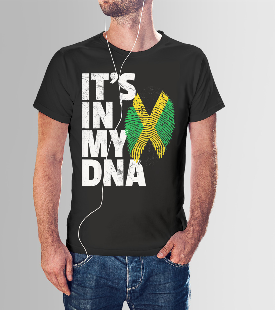 Jamaica Flag It's In My DNA Jamaican Pride Men T-Shirt