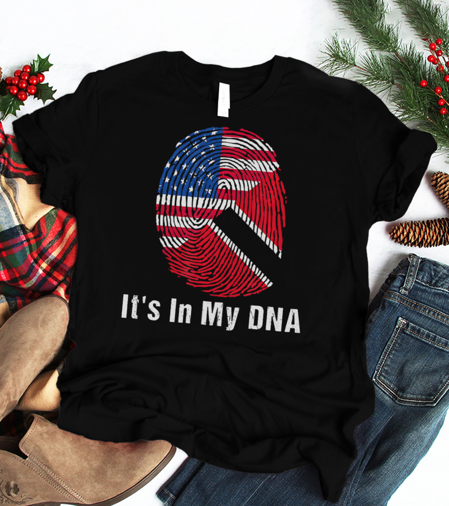 Trinidad And Tobago Flag USA Flag It's In My DNA T-Shirt