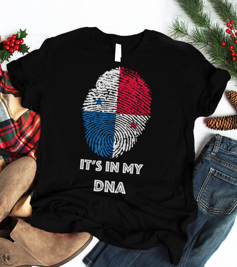 Panama Flag Fingerprint It's In My DNA T-Shirt