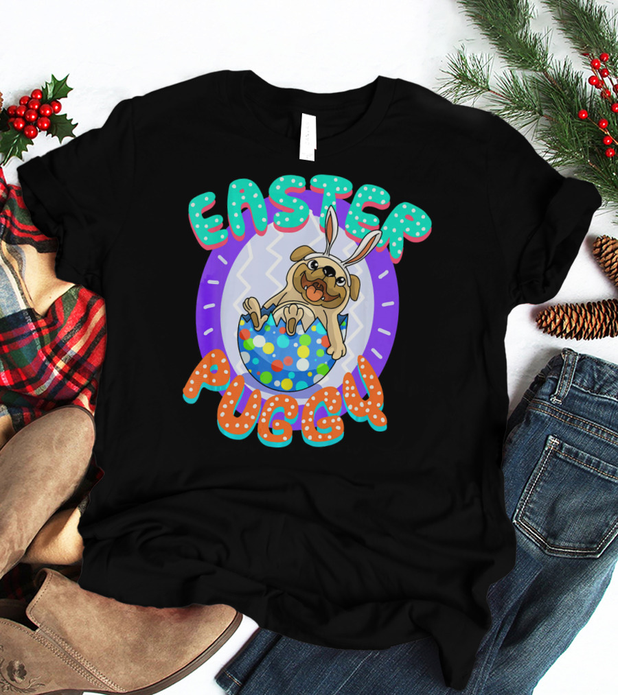 Easter Puggy Cute Resurrection Pug Dog T-Shirt