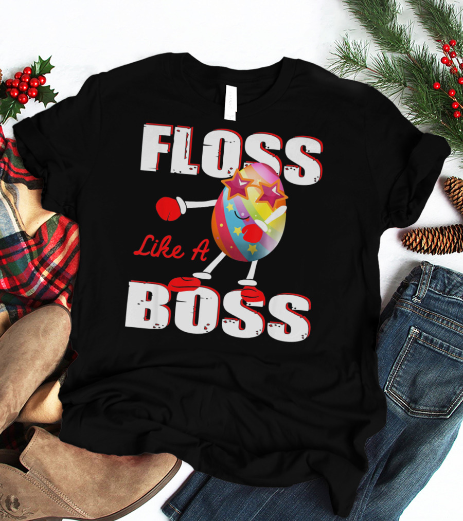 Floss Like A Boss Rainbow Star Egg T-Shirt