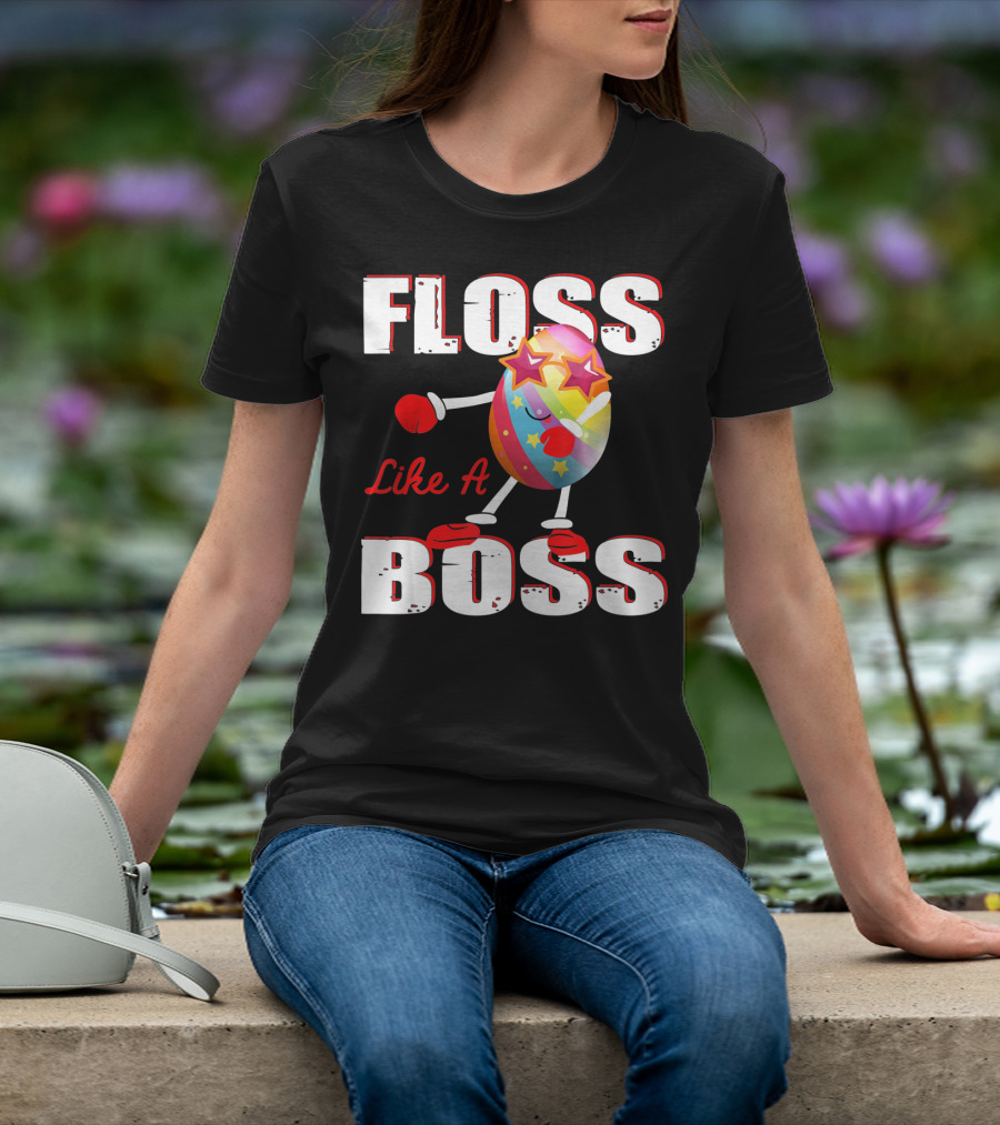 Floss Like A Boss Rainbow Star Egg T-Shirt