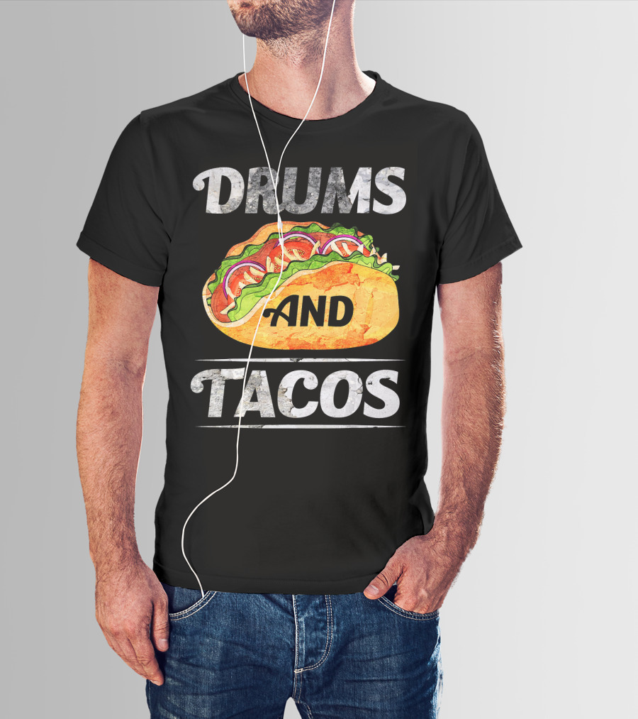Drums And Tacos Cinco De Mayo Music T-Shirt