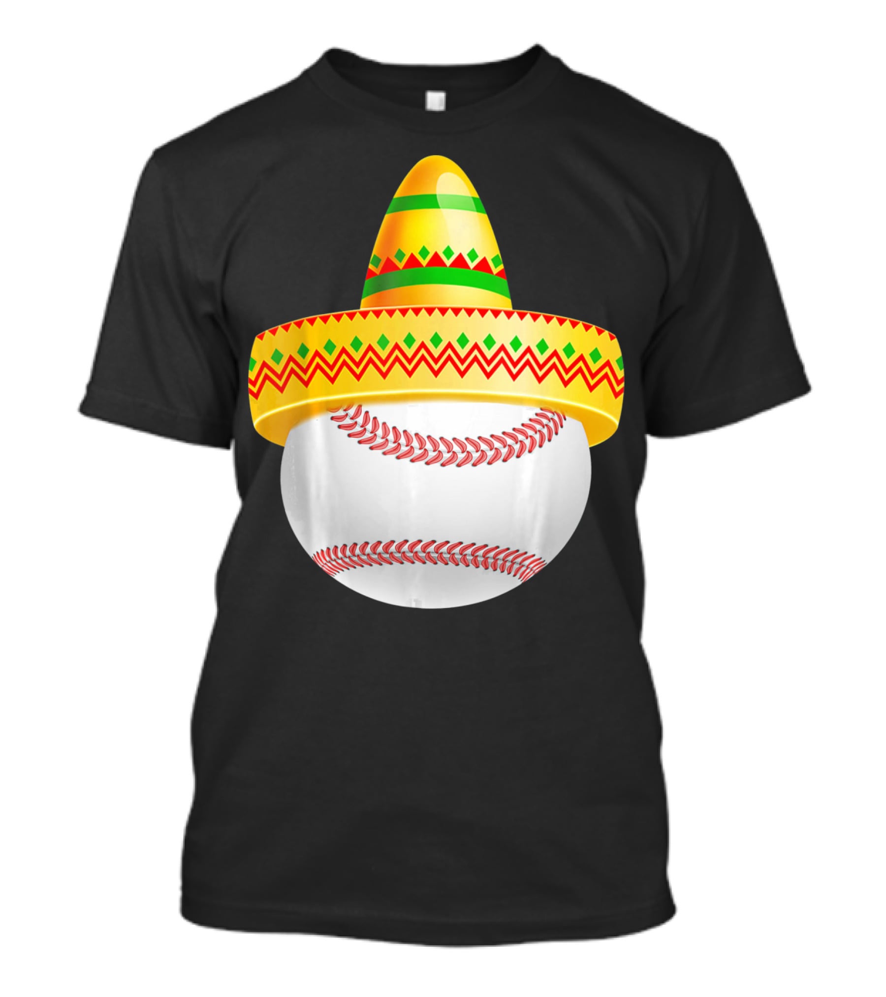 Cinco De Mayo Baseball Sombrero For Mama T-Shirt