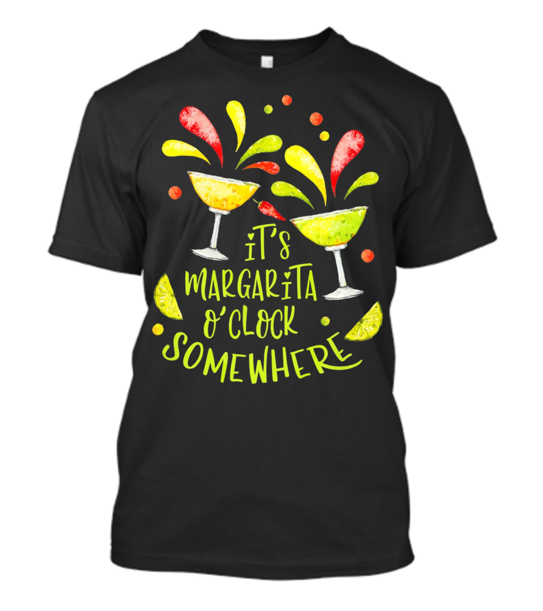 It's Margarita O'Clock Somewhere Cinco De T-Shirt