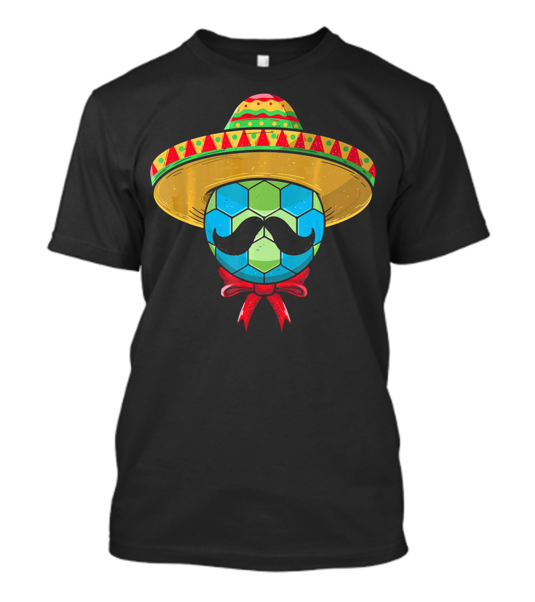 Cinco De Mayo Mexican Sombrero Mustache Handball T-Shirt