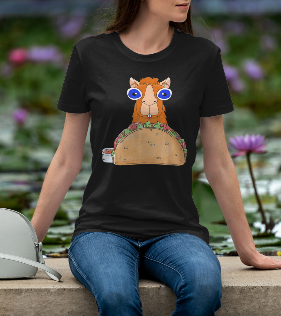 Llama Taco Lover Cinco De Mayo T-Shirt