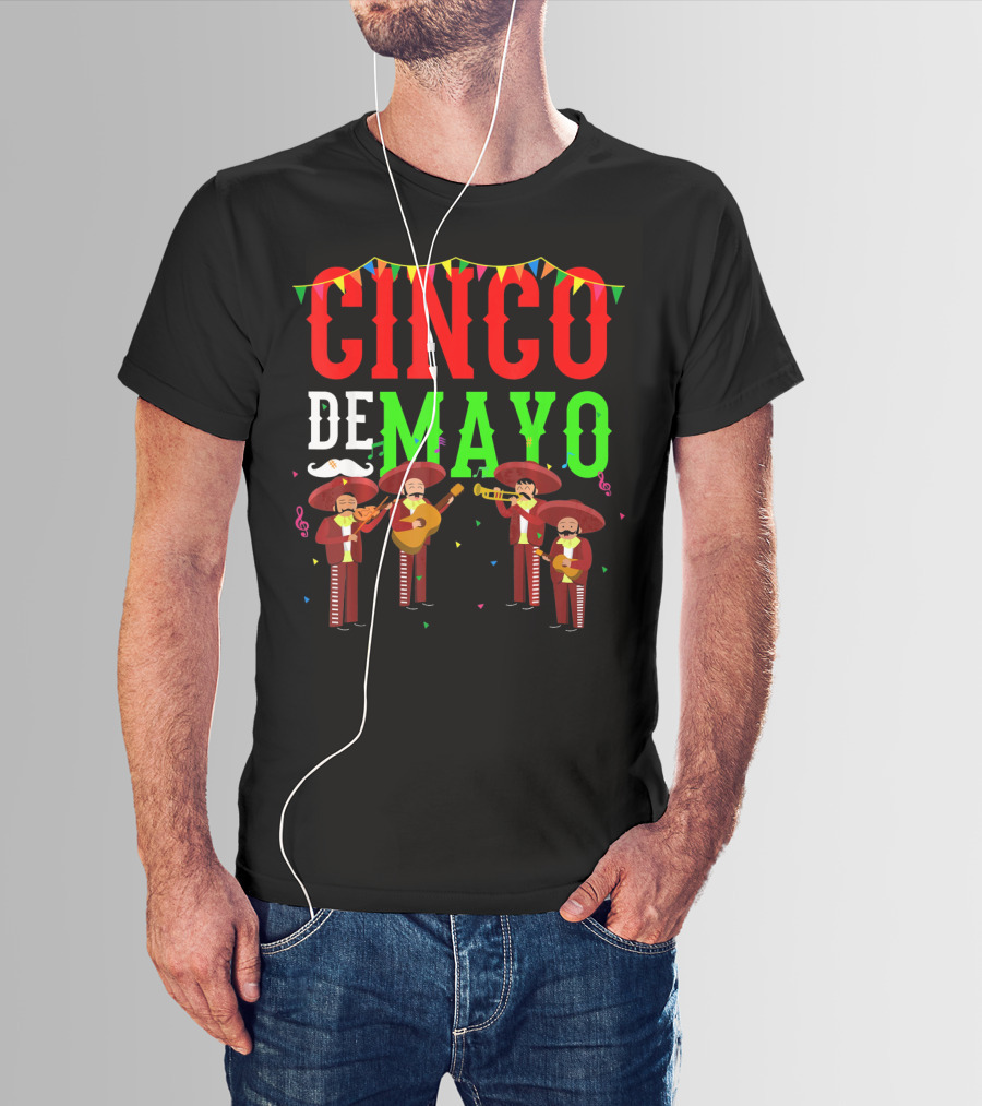 Cinco De Mayo Mariachi Men Mexico T-Shirt