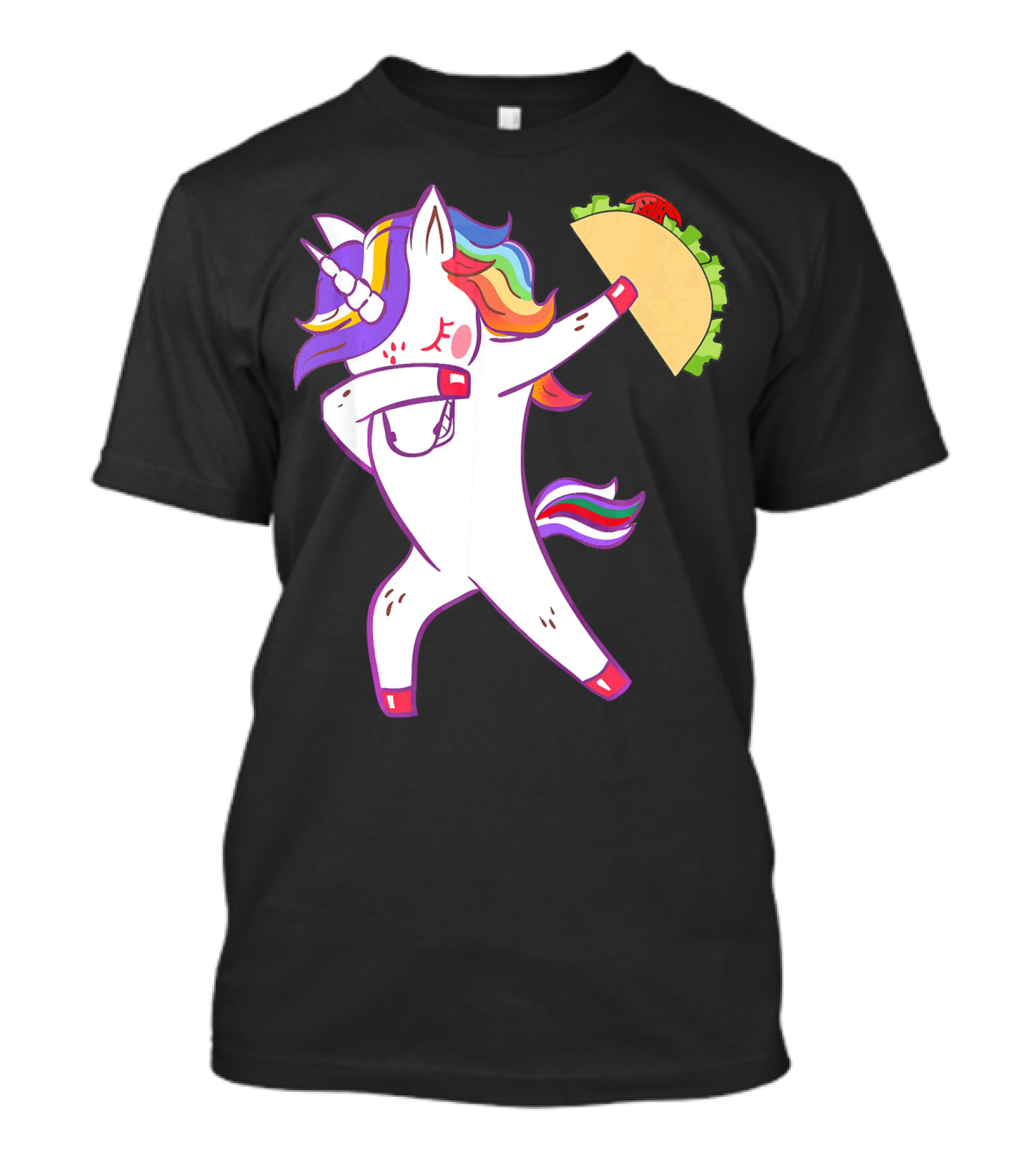 Unicorn Dabbing With Taco Cinco De Mayo T-Shirt