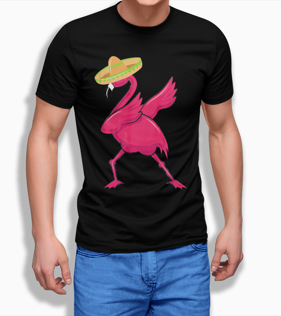 Flamingos De Mayo Cinco De Mayo Sombrero T-Shirt