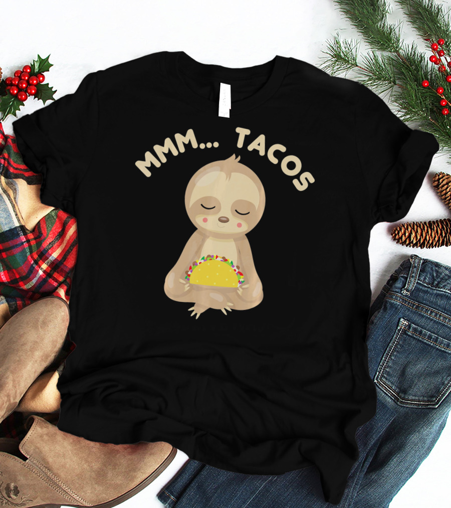 MMM Tacos Sloth Cinco De Mayo T-Shirt