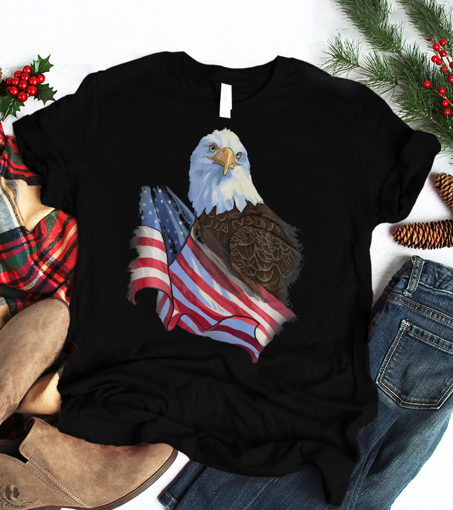 American Flag Eagle Independence T-Shirt