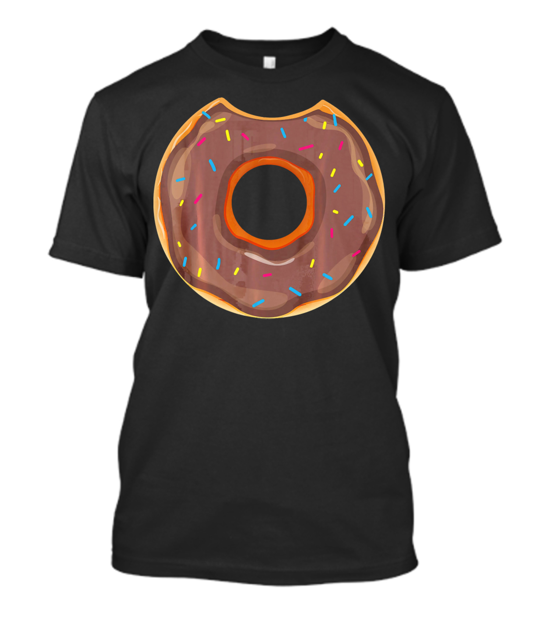 Cool Donut Halloween Chocolate Doughnut With Sprinkles T-Shirt