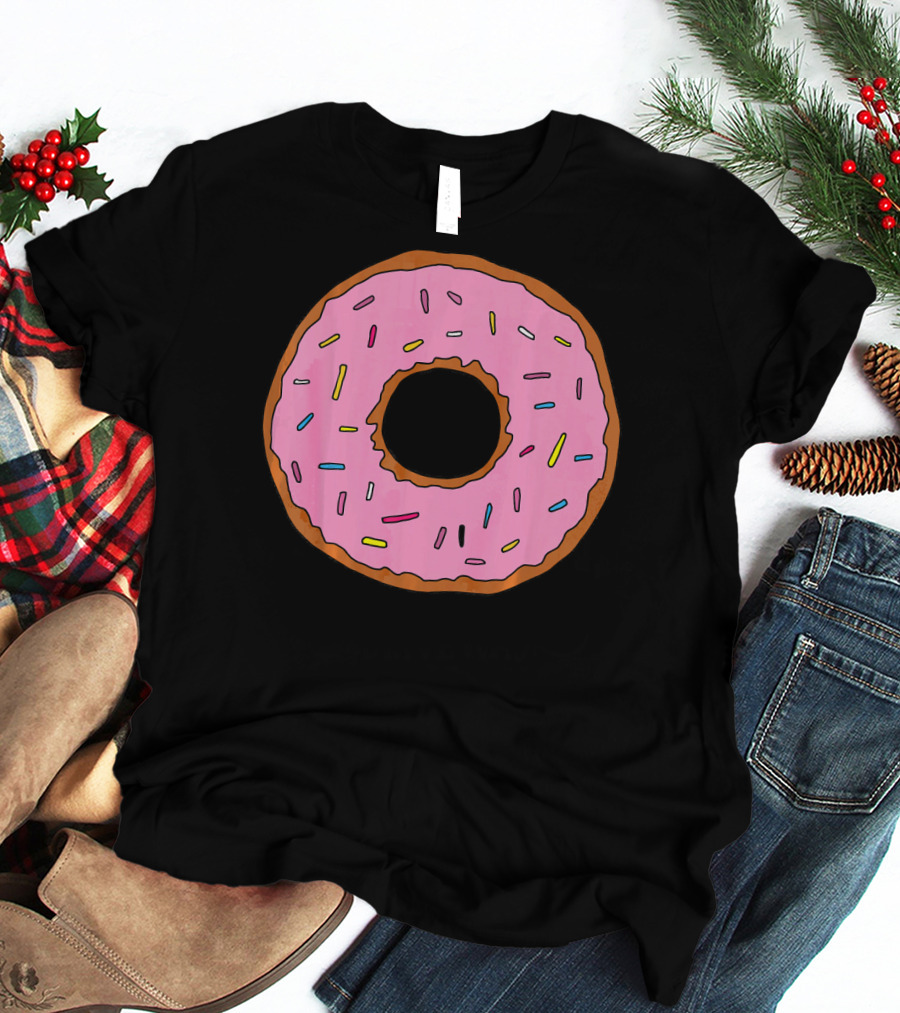 Pink Sprinkled Donuts Delicious Sweets Foodie T-Shirt