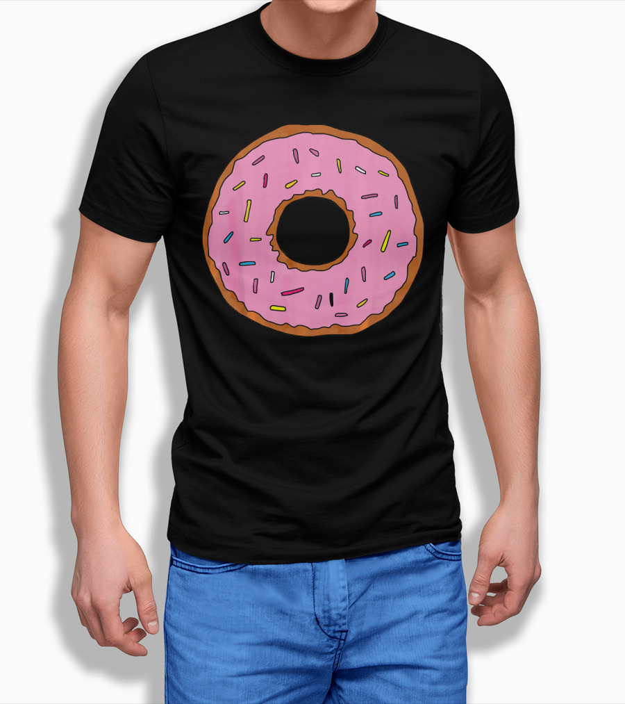 Pink Sprinkled Donuts Delicious Sweets Foodie T-Shirt