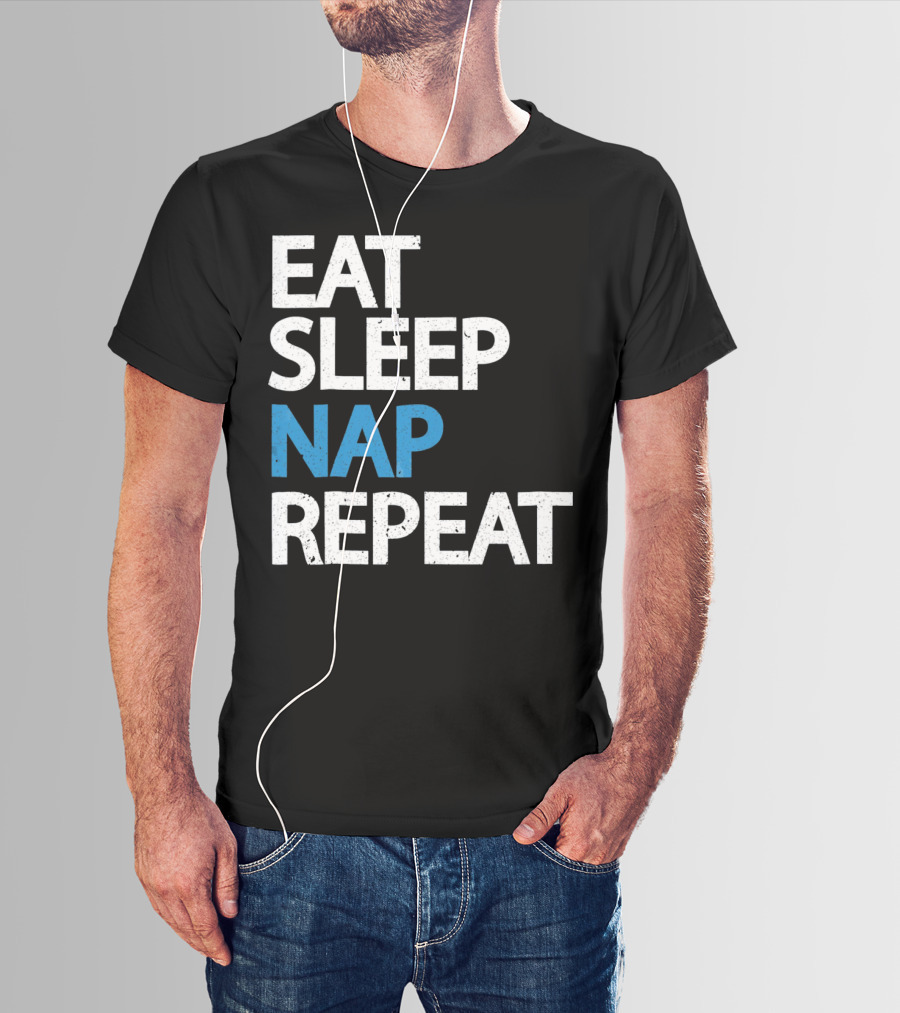 Eat Sleep Nap Repeat Funny Sleep Cycle T-Shirt