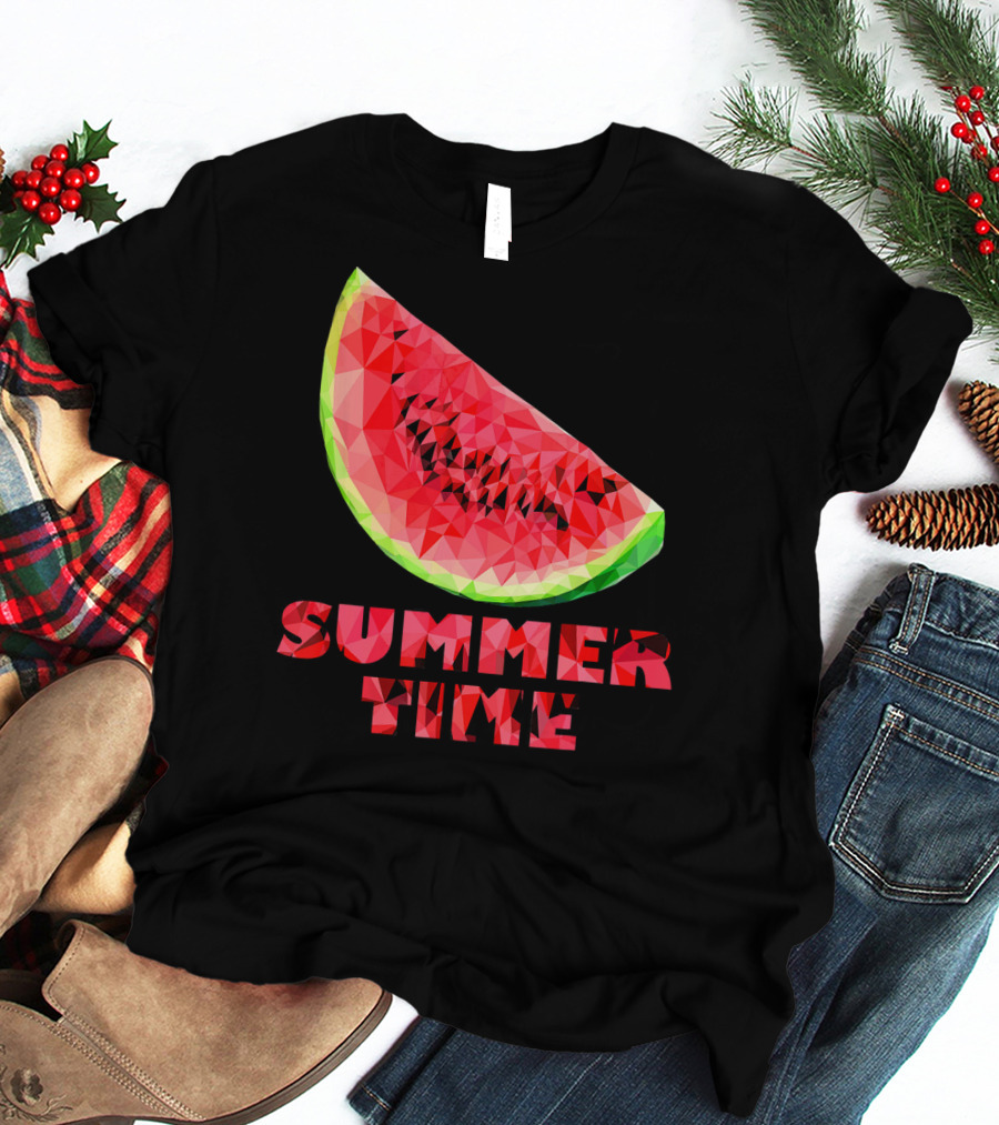 Watermelon Slice Summer Time Tro T-Shirt