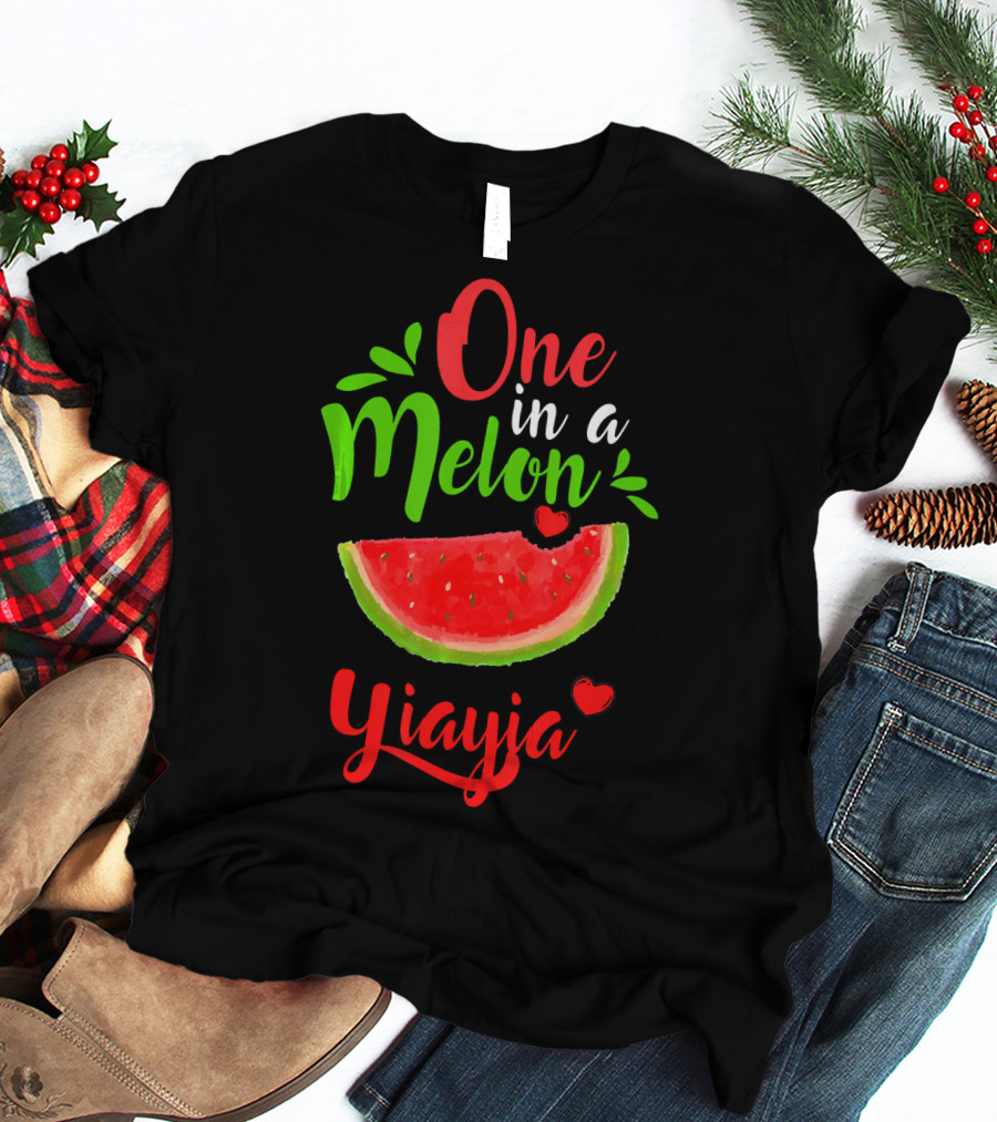 One In A Melon Yiayia Watermelon Summer T-Shirt