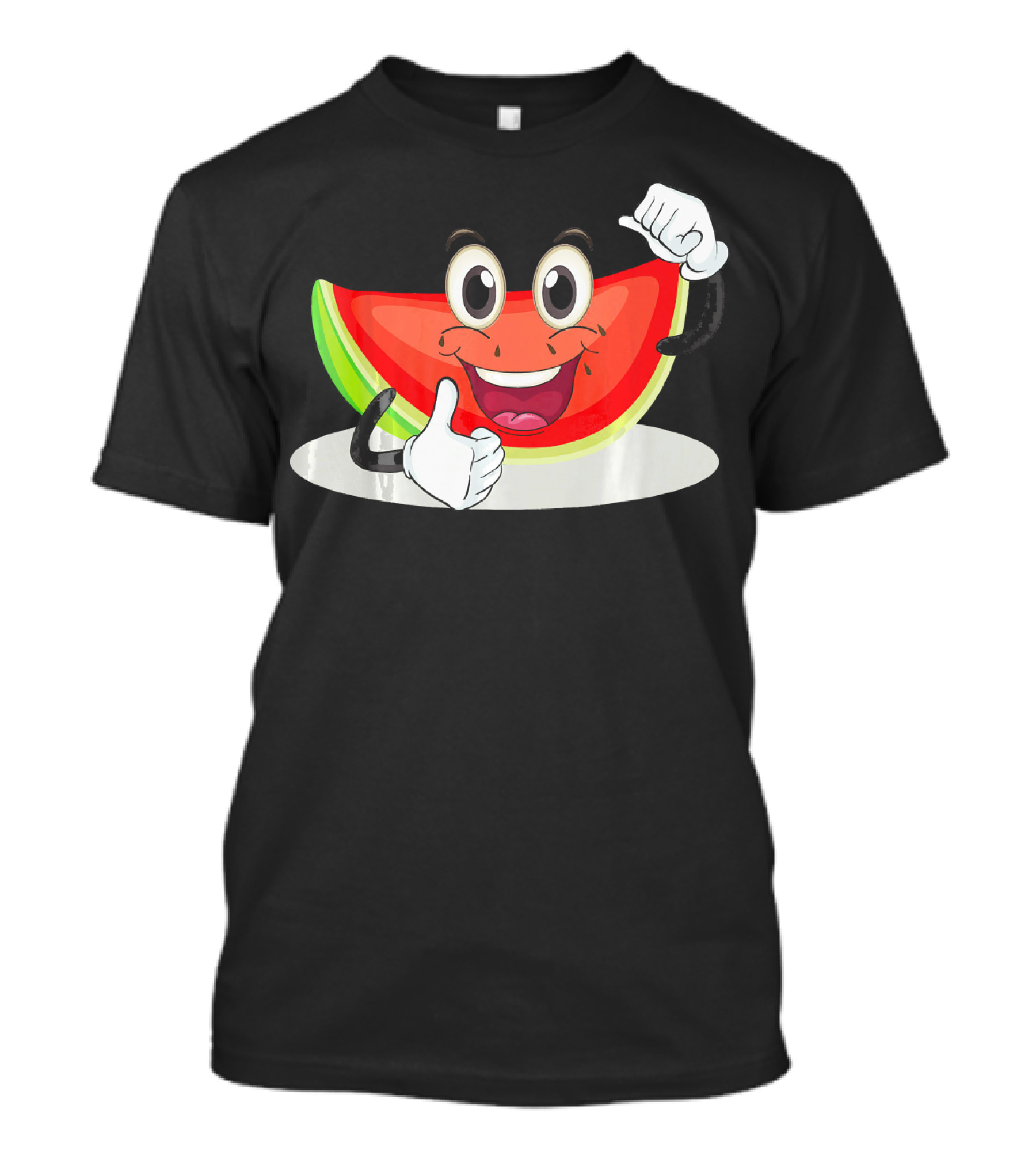 Happy Smiling Watermelon Thumbs Up T-Shirt