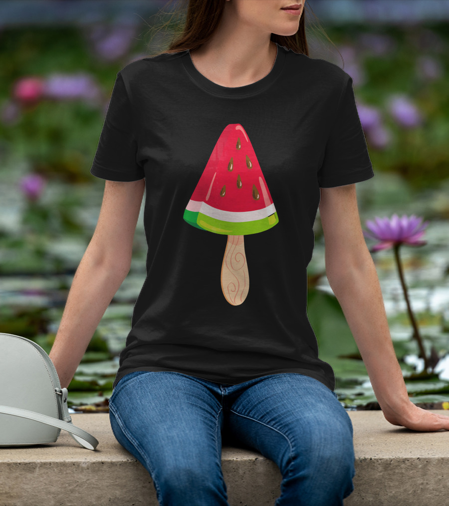 Watermelon Ice Cream Popsicle Treat T-Shirt
