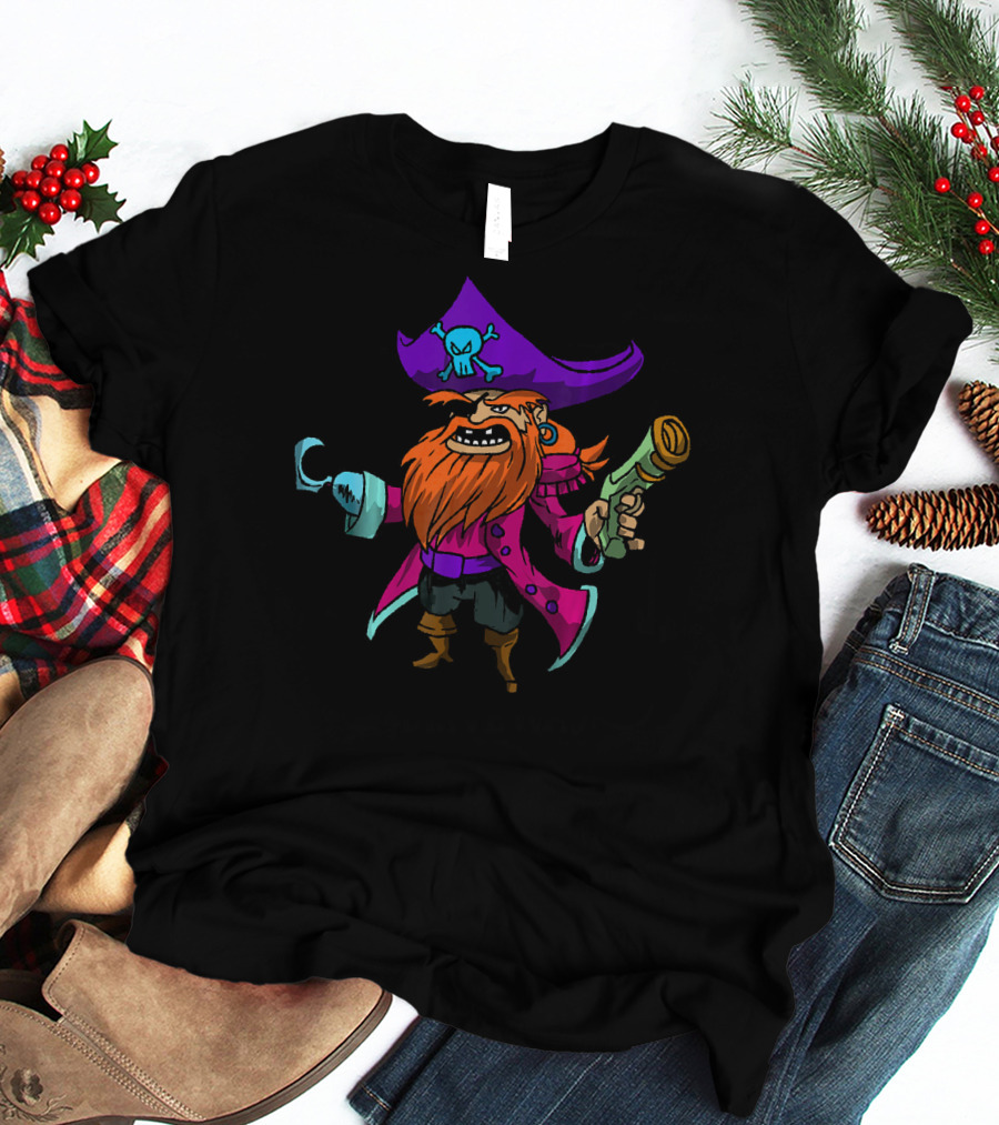 Pirate Sea Thief Buccaneer Cool Funny Captain T-Shirt