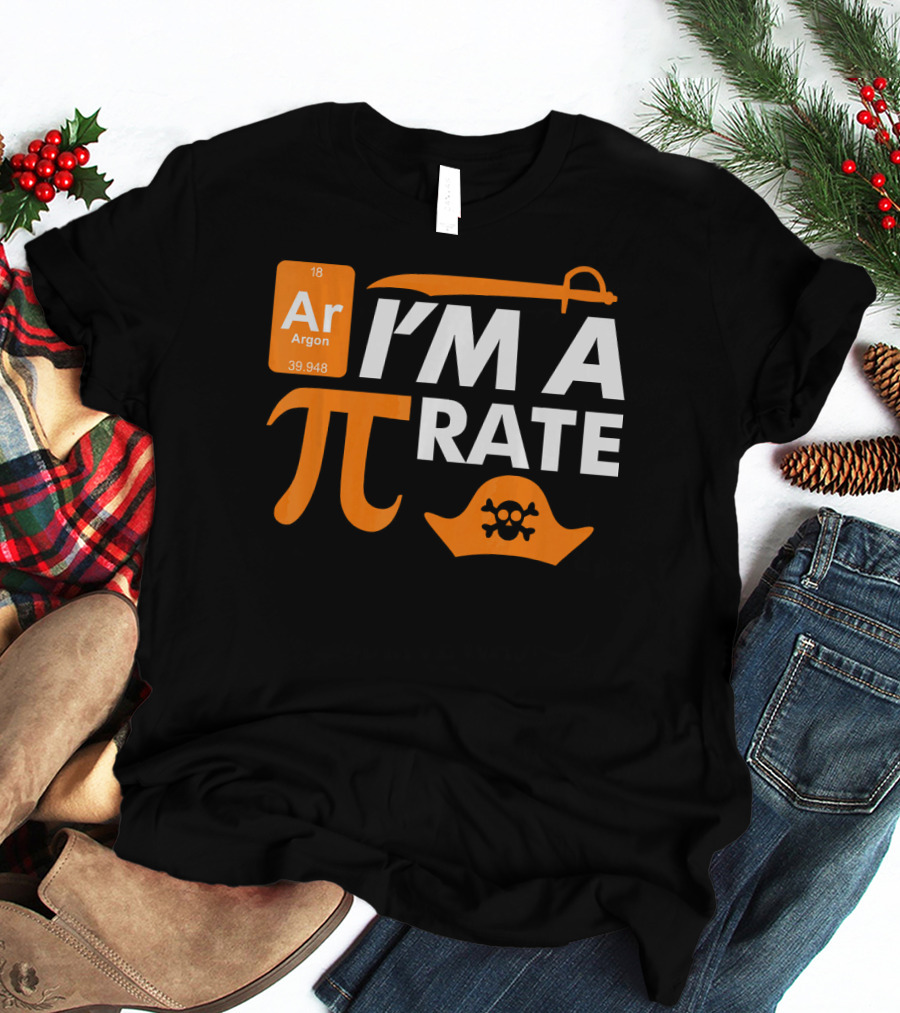 Ar Im A Pirate Pi Symbol Periodic Table Pi Day Elements T-Shirt
