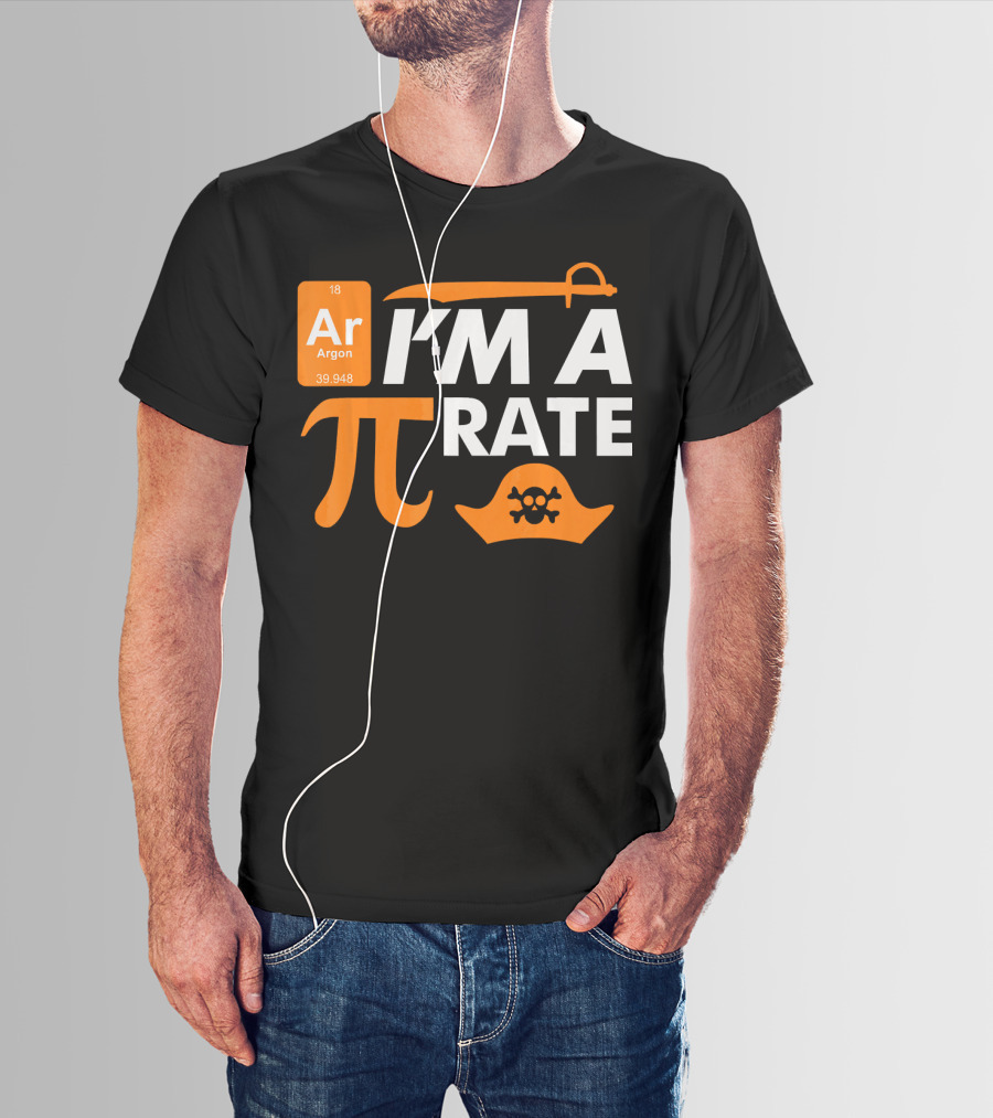 Ar Im A Pirate Pi Symbol Periodic Table Pi Day Elements T-Shirt