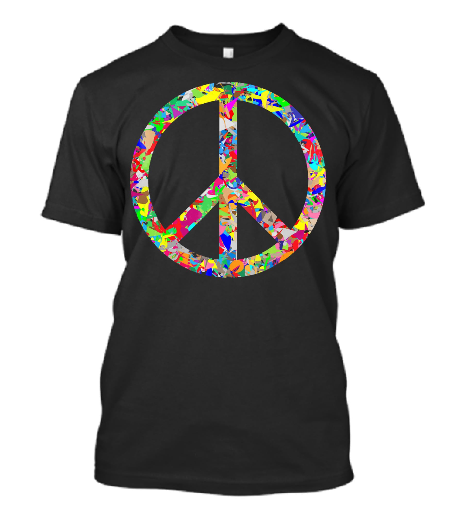 Peace Sign Colorful Multicolor Psychedelic T-Shirt